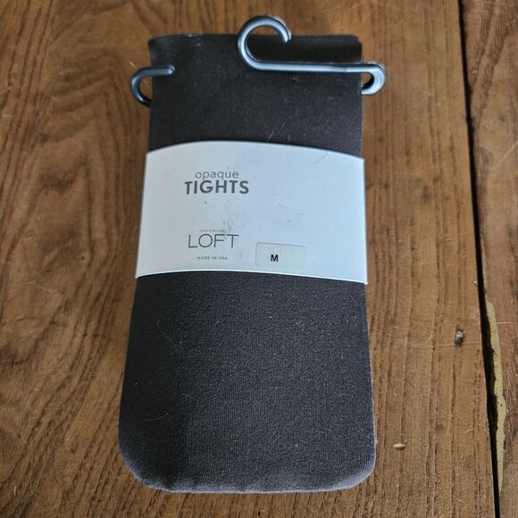Ann Taylor Loft  Opaque Tights Hosiery Medium Grey New In Packaging!!! - Picture 1 of 6